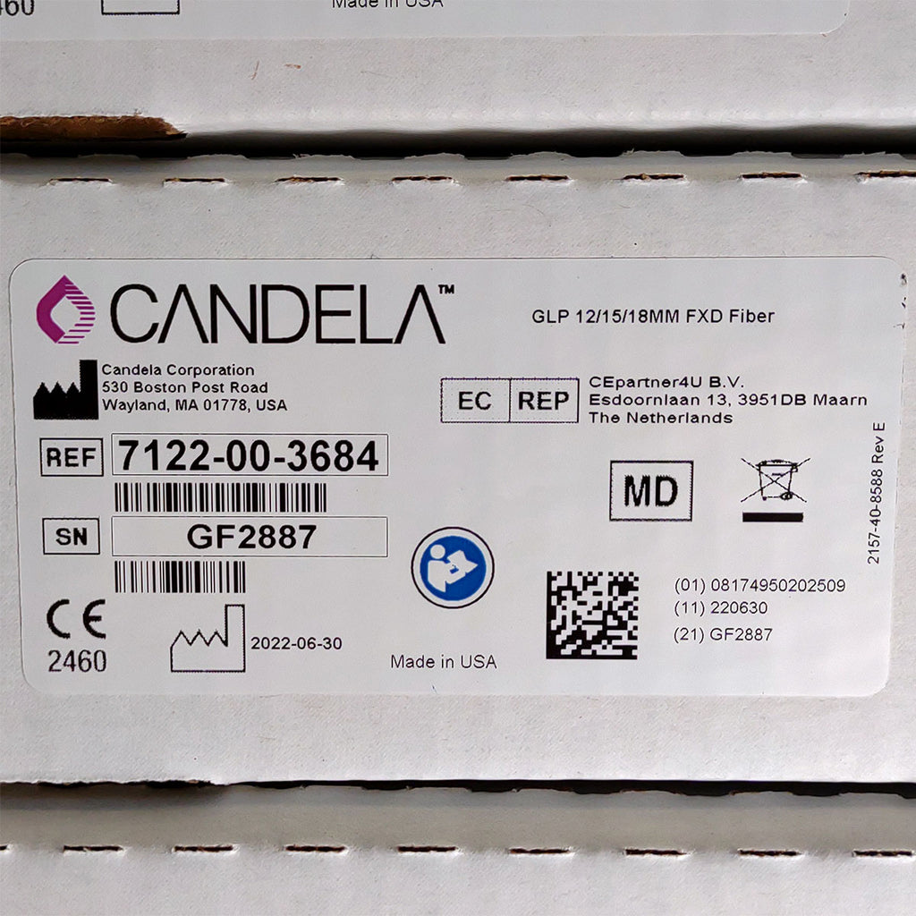 Candela GentleLase Plus Fiber Assembly 12/15/18mm Factory NEW 7122-00-3684 (GF2887)