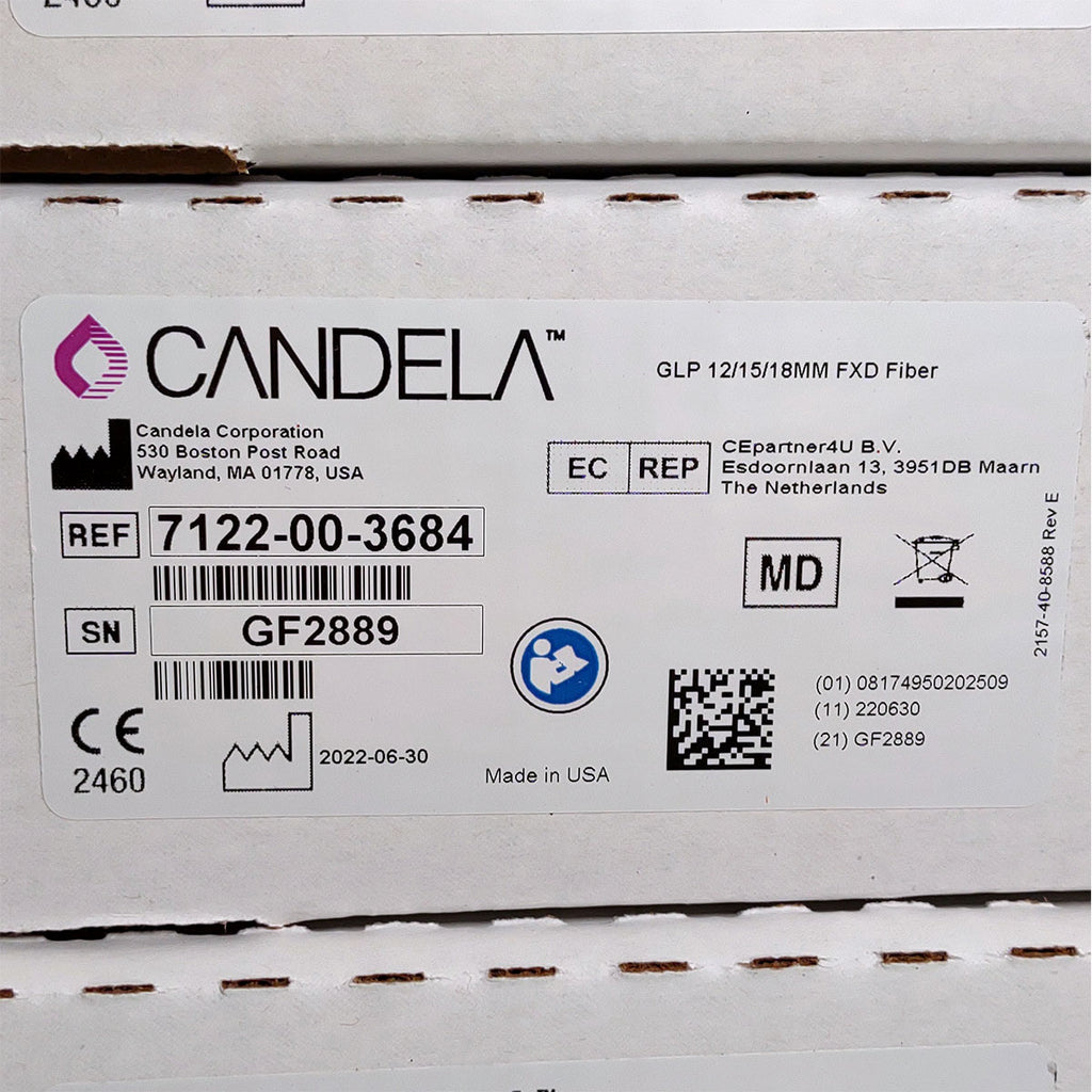Candela GentleLase Plus Fiber Assembly 12/15/18mm Factory NEW 7122-00-3684 (GF2889)