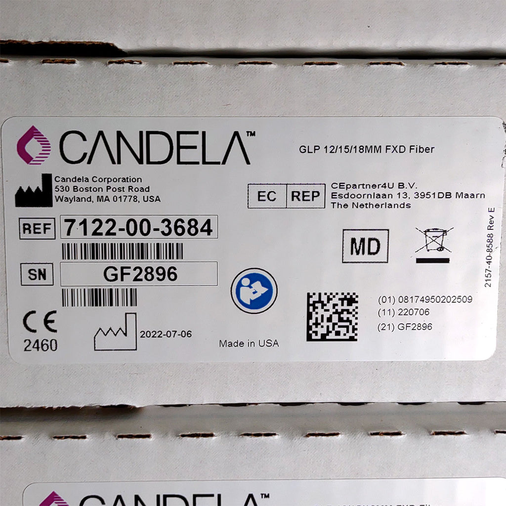 Candela GentleLase Plus Fiber Assembly 12/15/18mm Factory NEW 7122-00-3684 (GF2896)