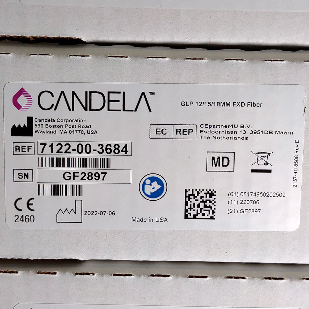 Candela GentleLase Plus Fiber Assembly 12/15/18mm Factory NEW 7122-00-3684 (GF2897)