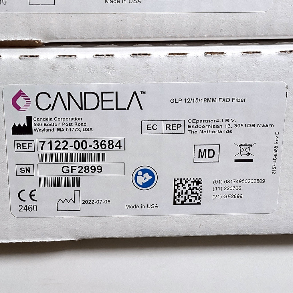 Candela GentleLase Plus Fiber Assembly 12/15/18mm Factory NEW 7122-00-3684 (GF2899)