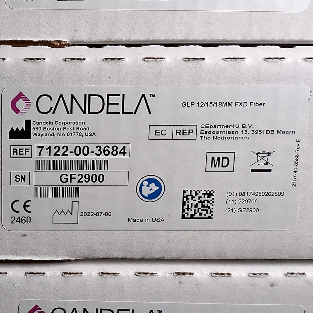 Candela GentleLase Plus Fiber Assembly 12/15/18mm Factory NEW 7122-00-3684 (GF2900)