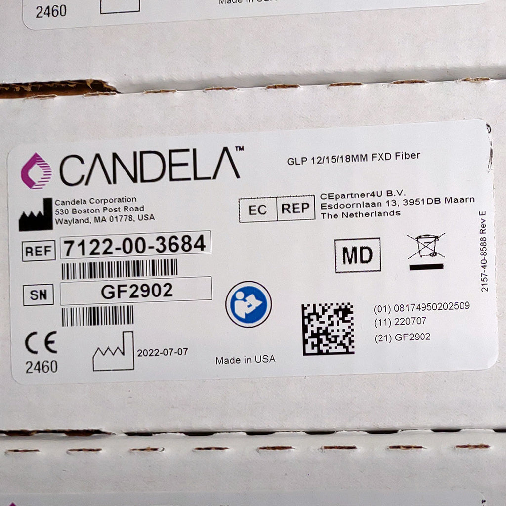 Candela GentleLase Plus Fiber Assembly 12/15/18mm Factory NEW 7122-00-3684 (GF2902)