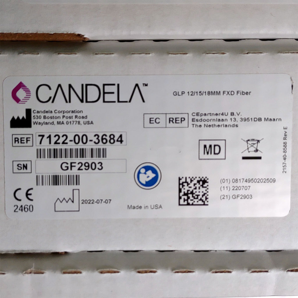 Candela GentleLase Plus Fiber Assembly 12/15/18mm Factory NEW 7122-00-3684 (GF2903)