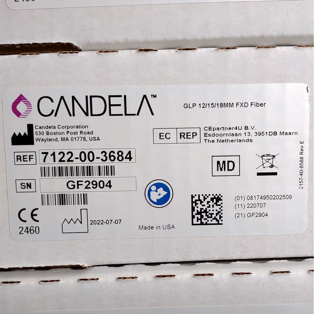 Candela GentleLase Plus Fiber Assembly 12/15/18mm Factory NEW 7122-00-3684 (GF2904)