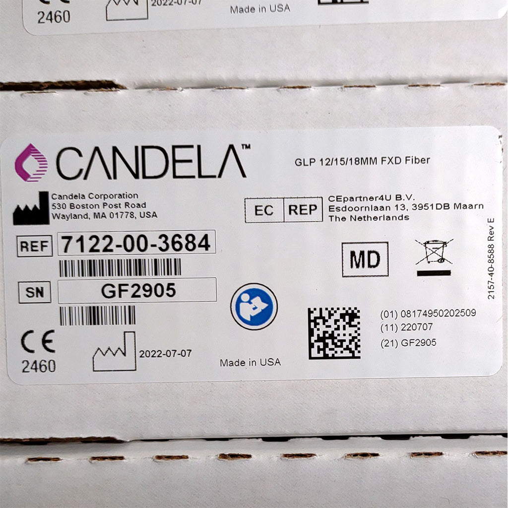 Candela GentleLase Plus Fiber Assembly 12/15/18mm Factory NEW 7122-00-3684 (GF2905)