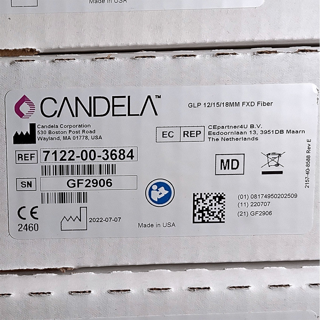 Candela GentleLase Plus Fiber Assembly 12/15/18mm Factory NEW 7122-00-3684 (GF2906)