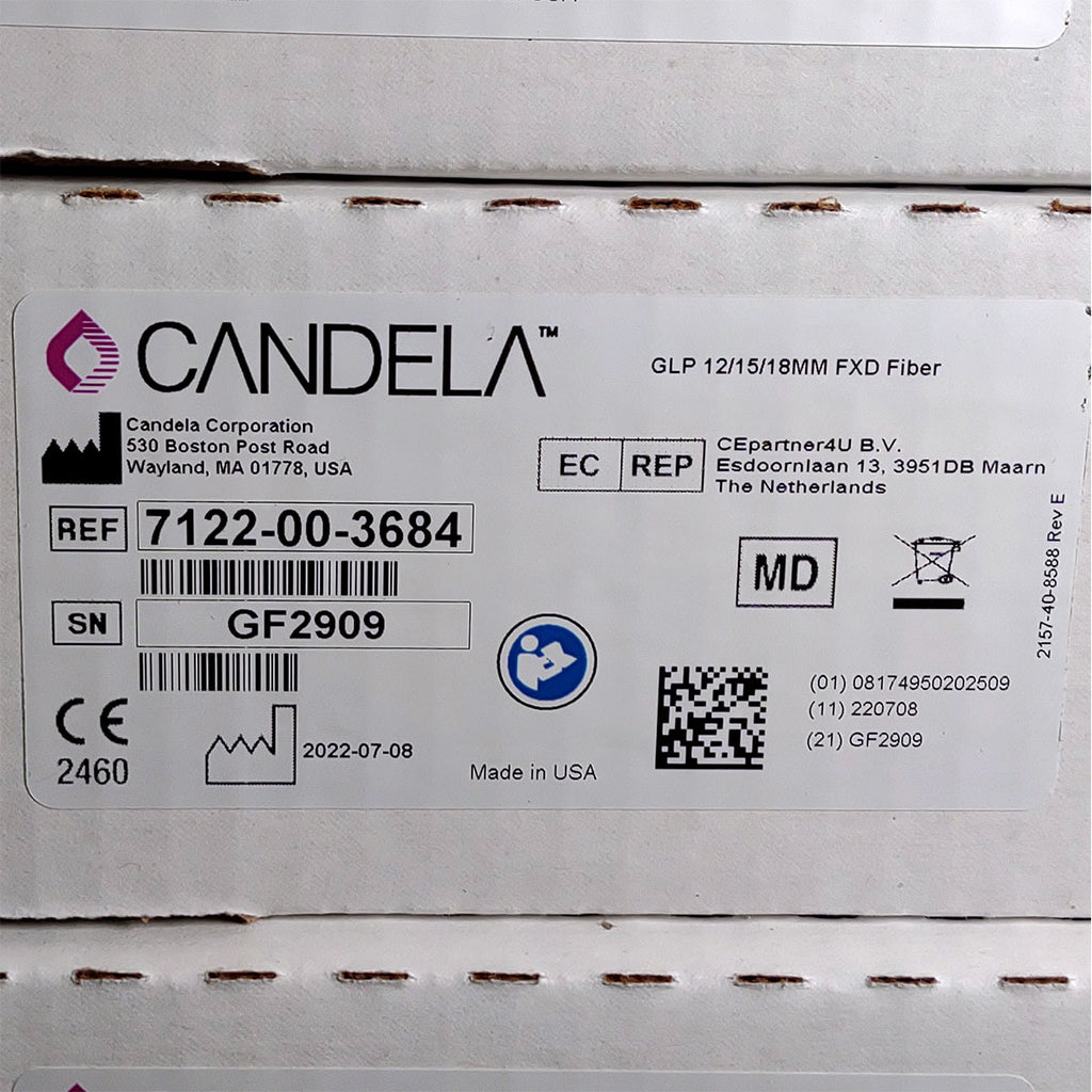 Candela GentleLase Plus Fiber Assembly 12/15/18mm Factory NEW 7122-00-3684 (GF2909)