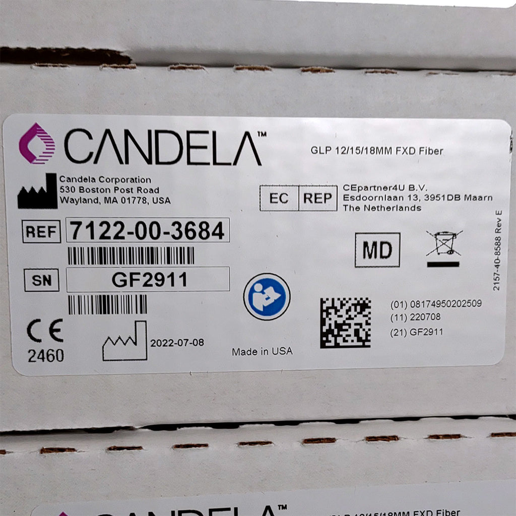 Candela GentleLase Plus Fiber Assembly 12/15/18mm Factory NEW 7122-00-3684 (GF2911)