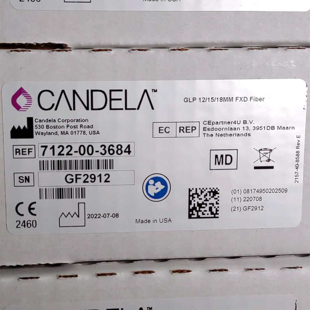Candela GentleLase Plus Fiber Assembly 12/15/18mm Factory NEW 7122-00-3684 (GF2912)