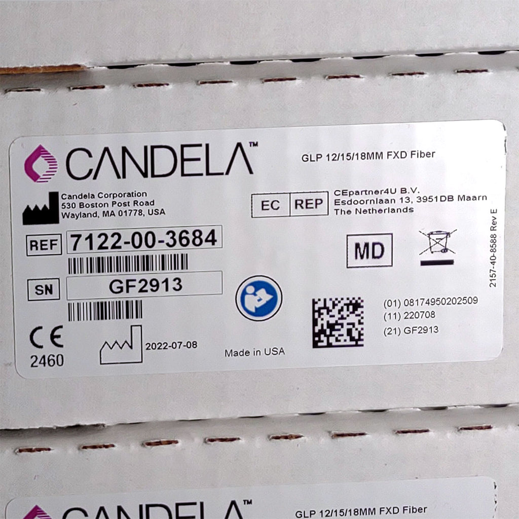 Candela GentleLase Plus Fiber Assembly 12/15/18mm Factory NEW 7122-00-3684 (GF2913)