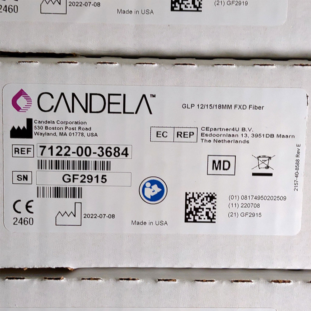 Candela GentleLase Plus Fiber Assembly 12/15/18mm Factory NEW 7122-00-3684 (GF2915)