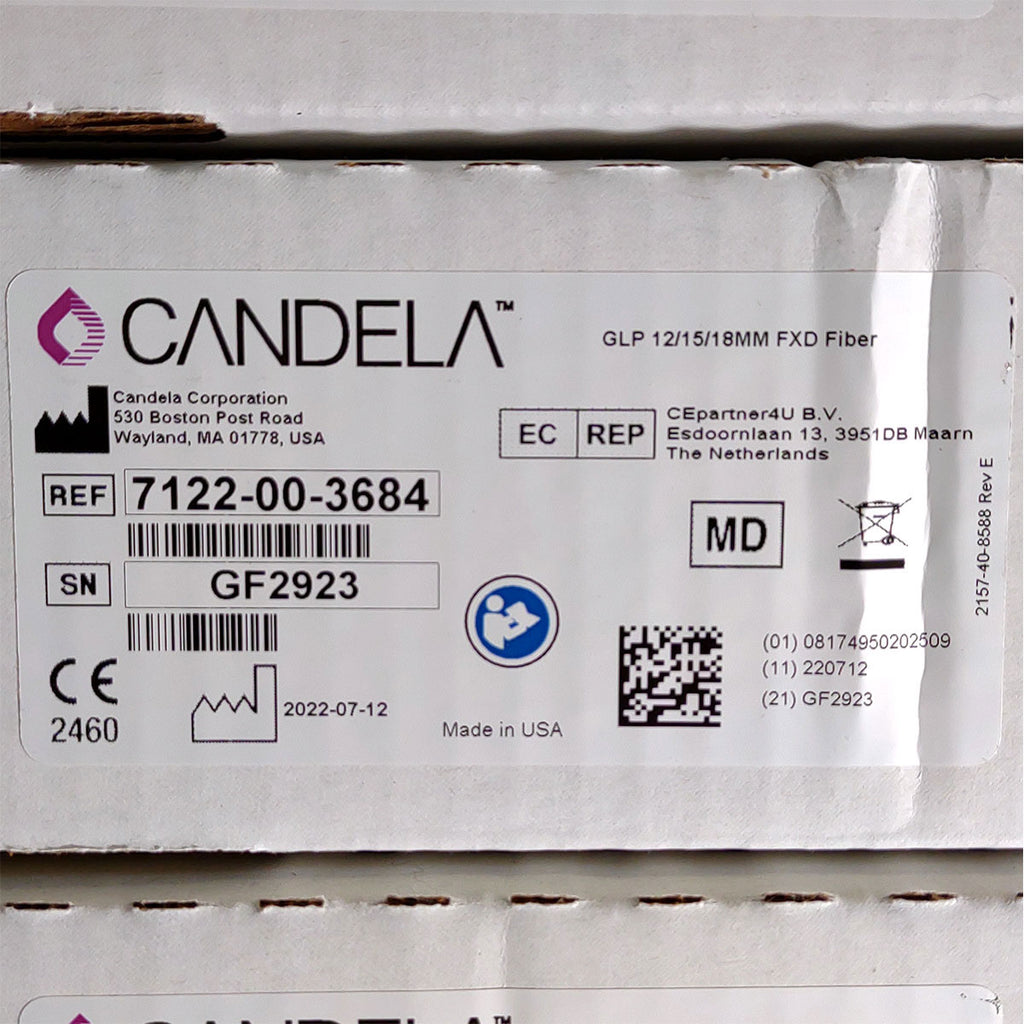 Candela GentleLase Plus Fiber Assembly 12/15/18mm Factory NEW 7122-00-3684 (GF2923)