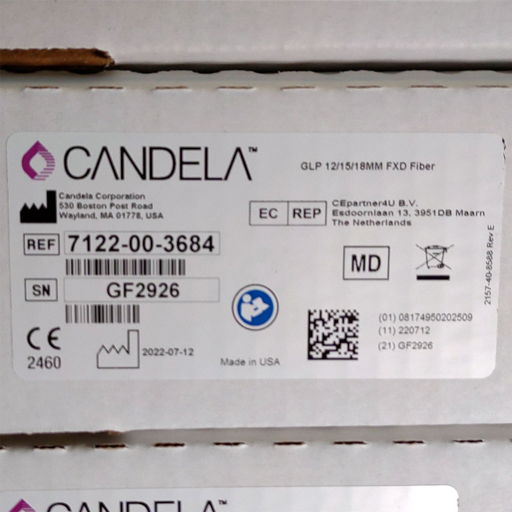 Candela GentleLase Plus Fiber Assembly 12/15/18mm Factory NEW 7122-00-3684 (GF2926)
