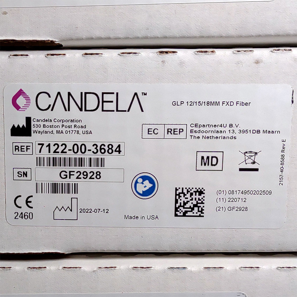 Candela GentleLase Plus Fiber Assembly 12/15/18mm Factory NEW 7122-00-3684 (GF2928)