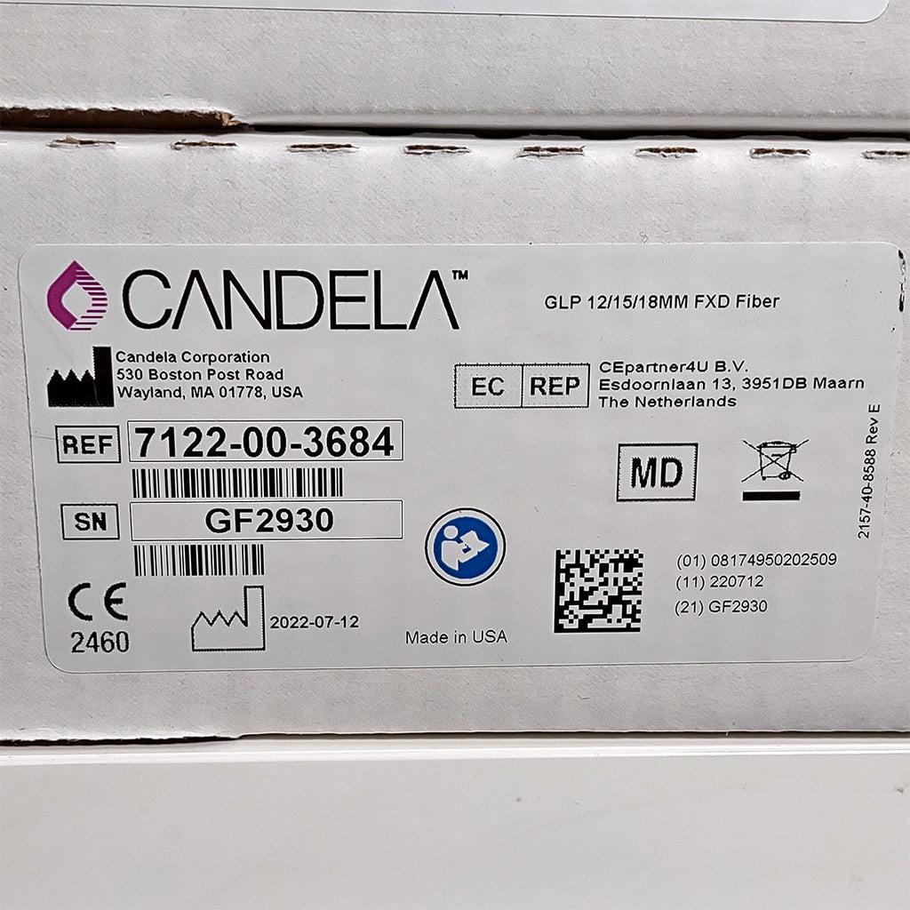 Candela GentleLase Plus Fiber Assembly 12/15/18mm Factory NEW 7122-00-3684 (GF2930)