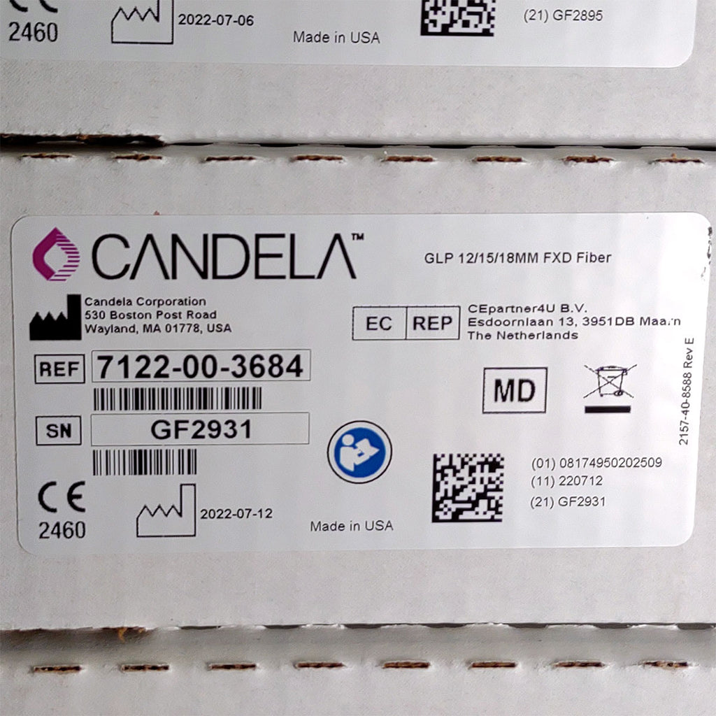 Candela GentleLase Plus Fiber Assembly 12/15/18mm Factory NEW 7122-00-3684 (GF2931)