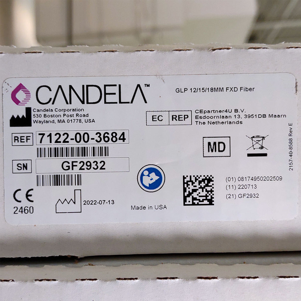 Candela GentleLase Plus Fiber Assembly 12/15/18mm Factory NEW 7122-00-3684 (GF2932)