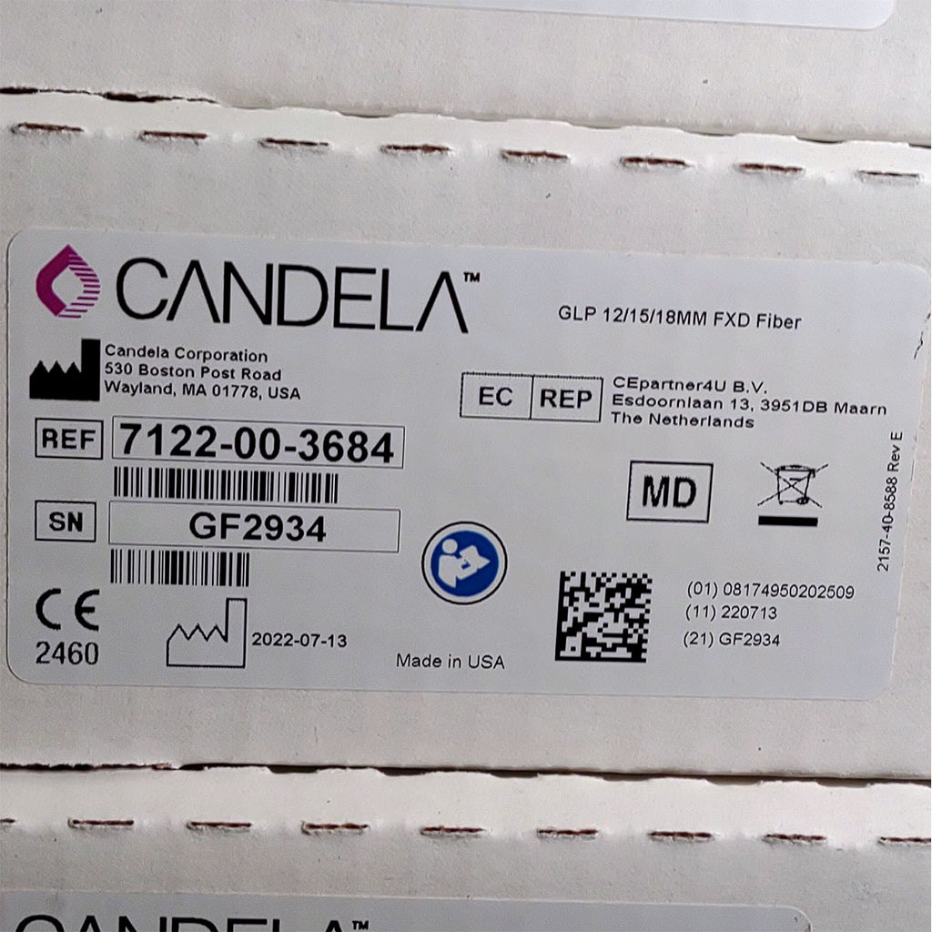Candela GentleLase Plus Fiber Assembly 12/15/18mm Factory NEW 7122-00-3684 (GF2934)