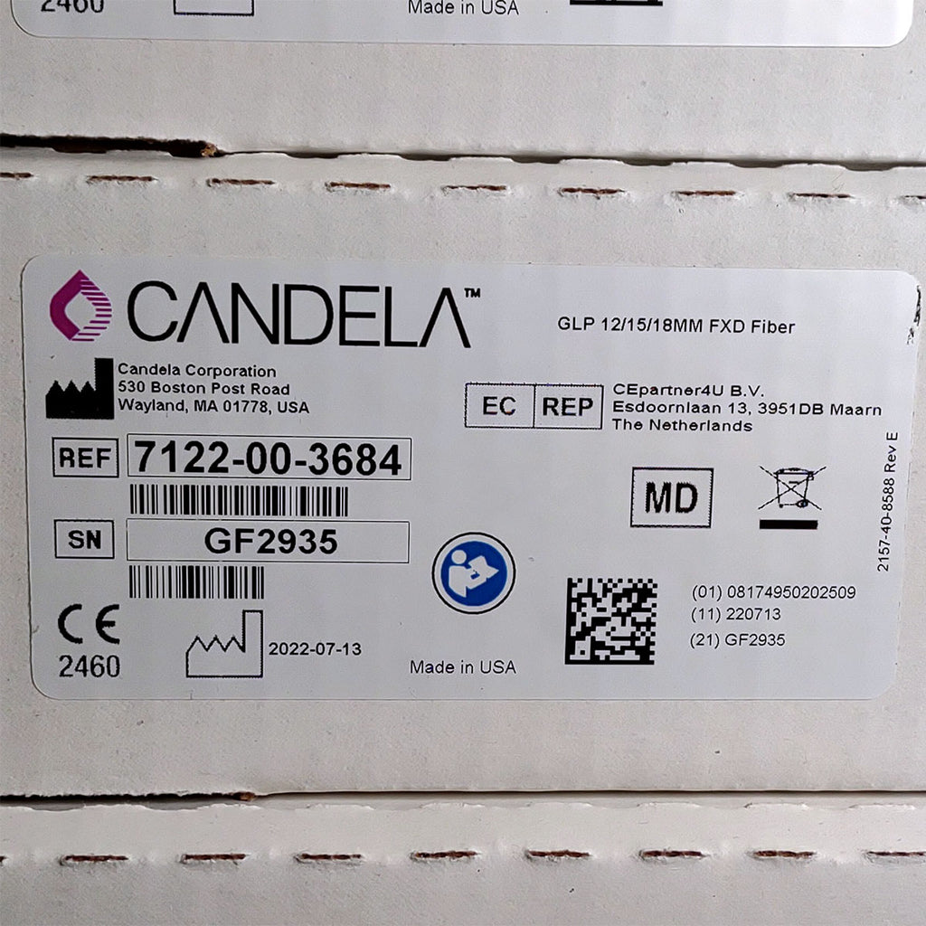 Candela GentleLase Plus Fiber Assembly 12/15/18mm Factory NEW 7122-00-3684 (GF2935)