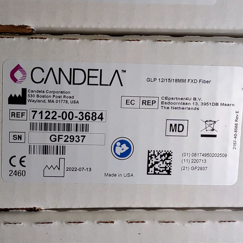 Candela GentleLase Plus Fiber Assembly 12/15/18mm Factory NEW 7122-00-3684 (GF2937)