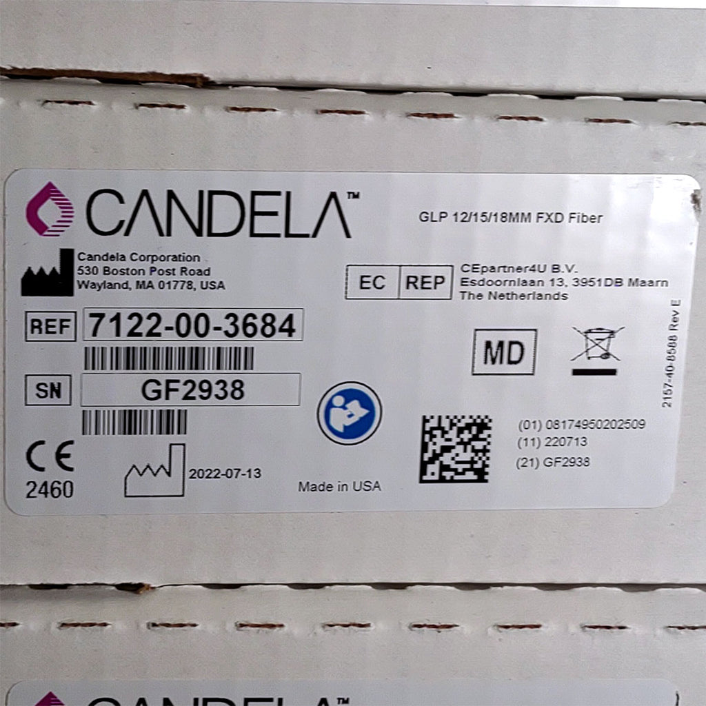 Candela GentleLase Plus Fiber Assembly 12/15/18mm Factory NEW 7122-00-3684 (GF2938)
