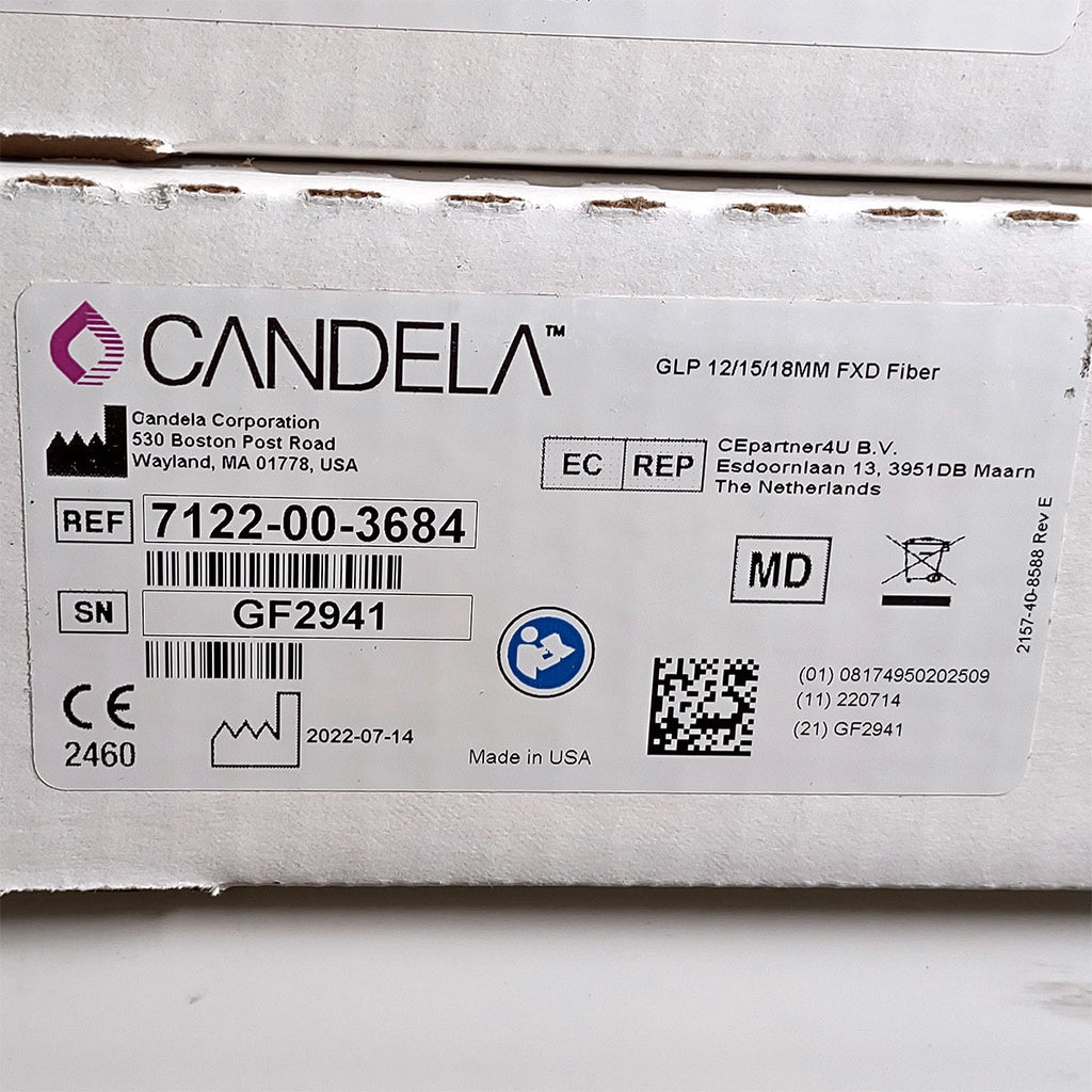 Candela GentleLase Plus Fiber Assembly 12/15/18mm Factory NEW 7122-00-3684 (GF2941)