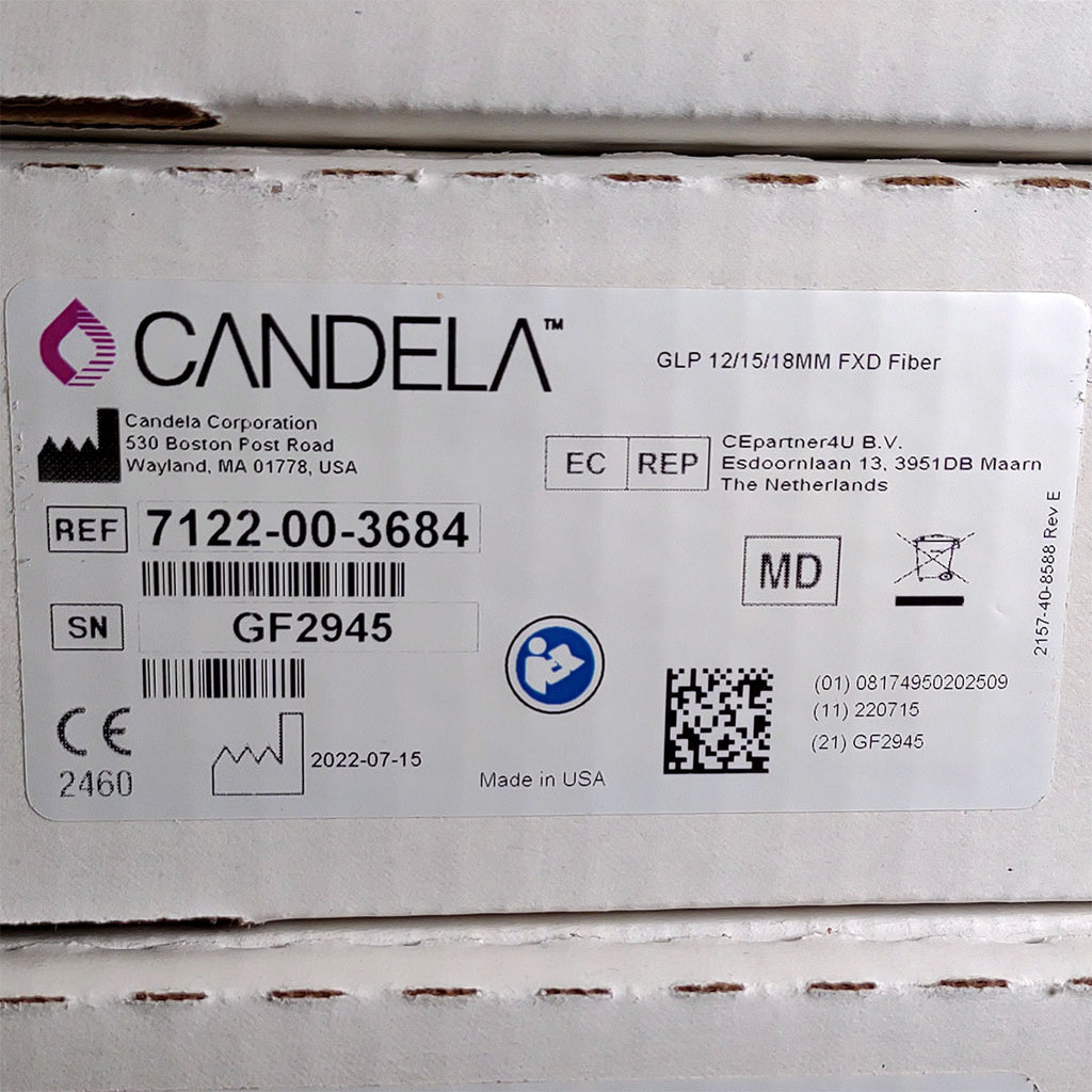 Candela GentleLase Plus Fiber Assembly 12/15/18mm Factory NEW 7122-00-3684 (GF2945)
