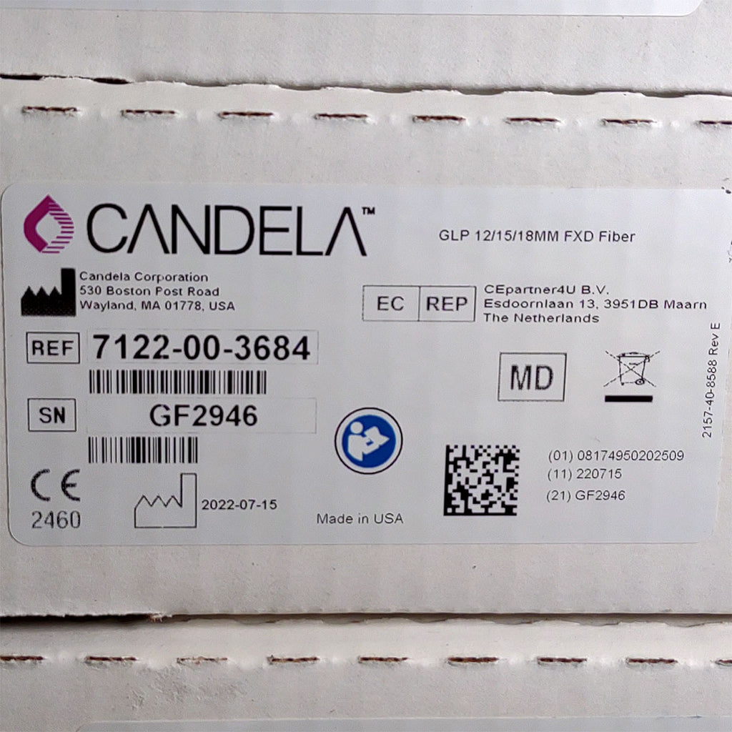 Candela GentleLase Plus Fiber Assembly 12/15/18mm Factory NEW 7122-00-3684 (GF2946)