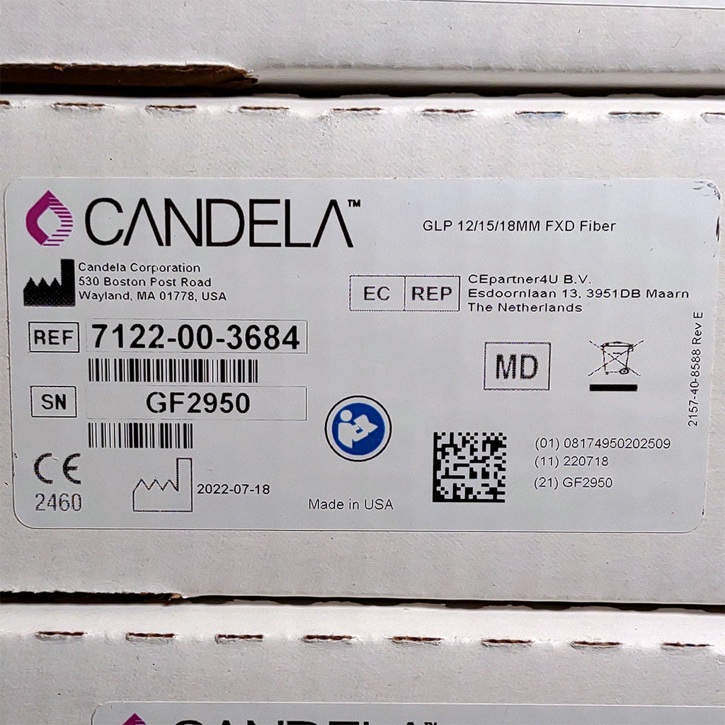 Candela GentleLase Plus Fiber Assembly 12/15/18mm Factory NEW 7122-00-3684 (GF2950)