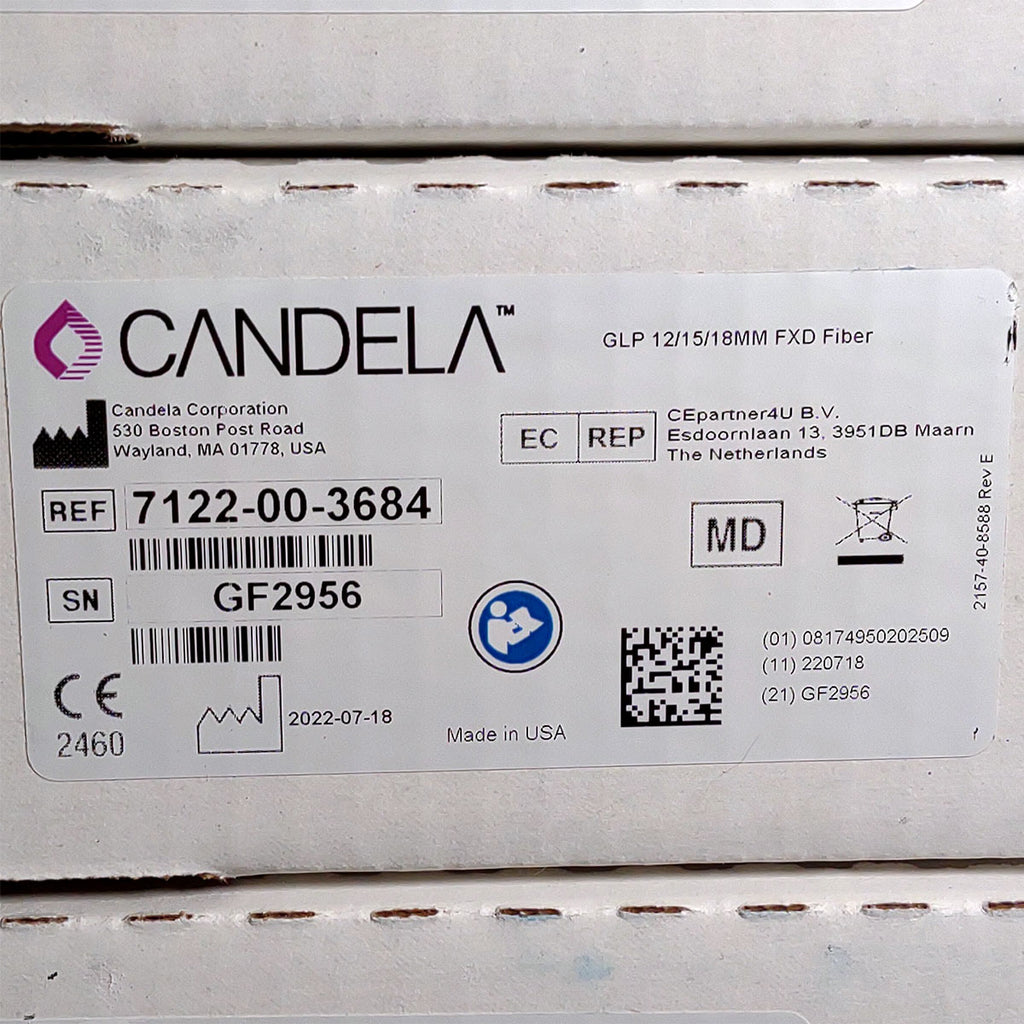 Candela GentleLase Plus Fiber Assembly 12/15/18mm Factory NEW 7122-00-3684 (GF2956)