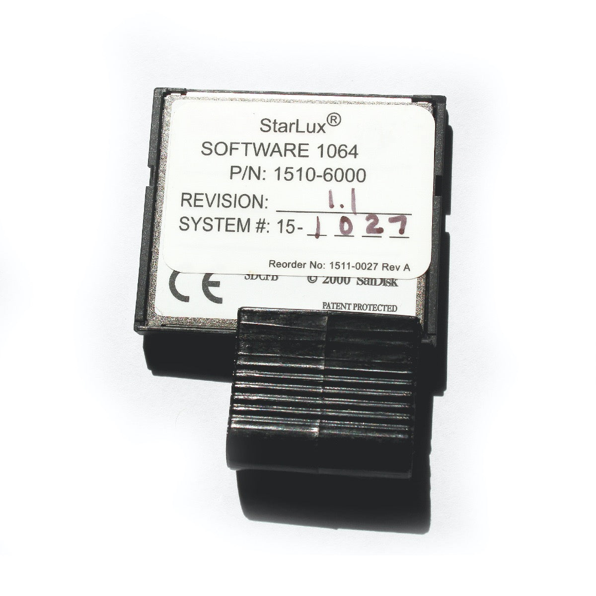 Palomar Starlux Software 1064 Handpiece Software Card Version 1.1 P/N: 1520-6000
