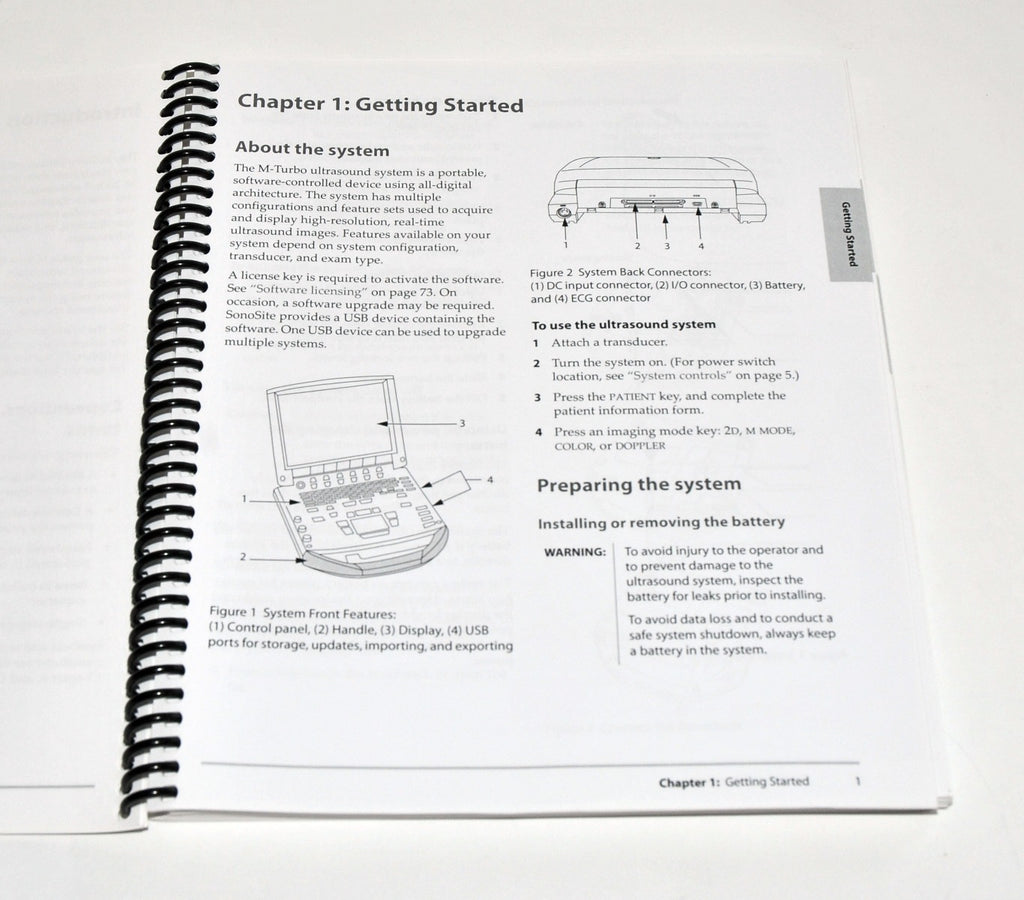 SonoSite M-TURBO Ultrasound System User Guide Manual Operator P07662-03 180 Pgs