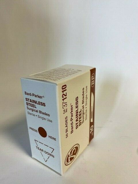 Stainless Steel Bard-Parker Surgical Blades 50 Sterile/Single Use Blades