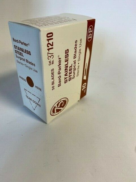 Stainless Steel Bard-Parker Surgical Blades 50 Sterile/Single Use Blades