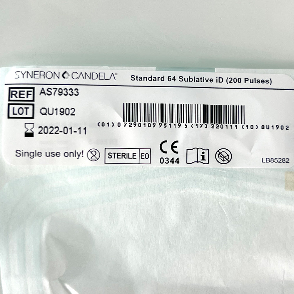 KT72861 Syneron Candela Standard 64 Sublative iD 200 Pulses ea NEW Box (x2 Tips)