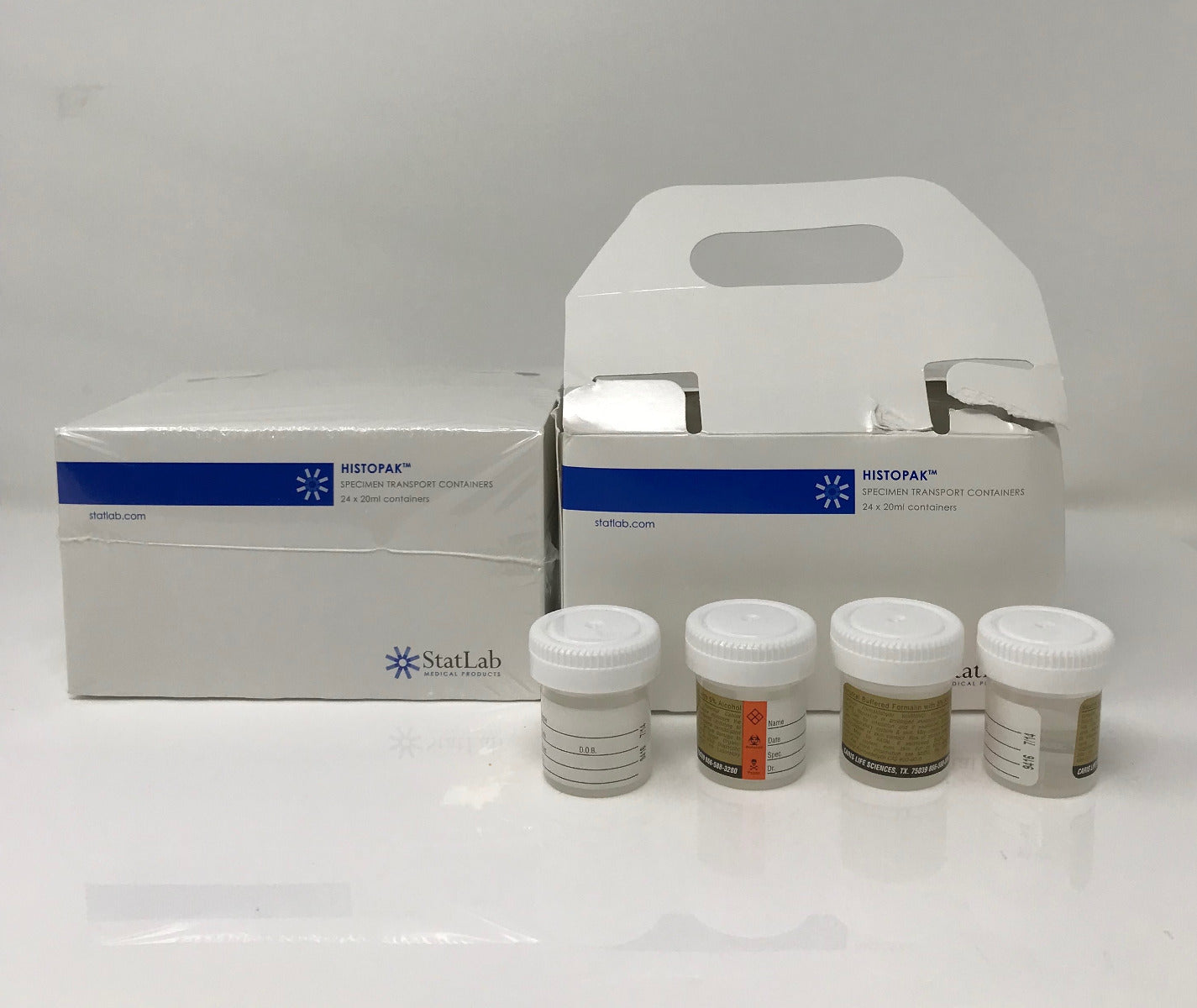 StatLab Specimen Transport Containers 24 x 20ml Lot of 48 Neutral Buffered 5%