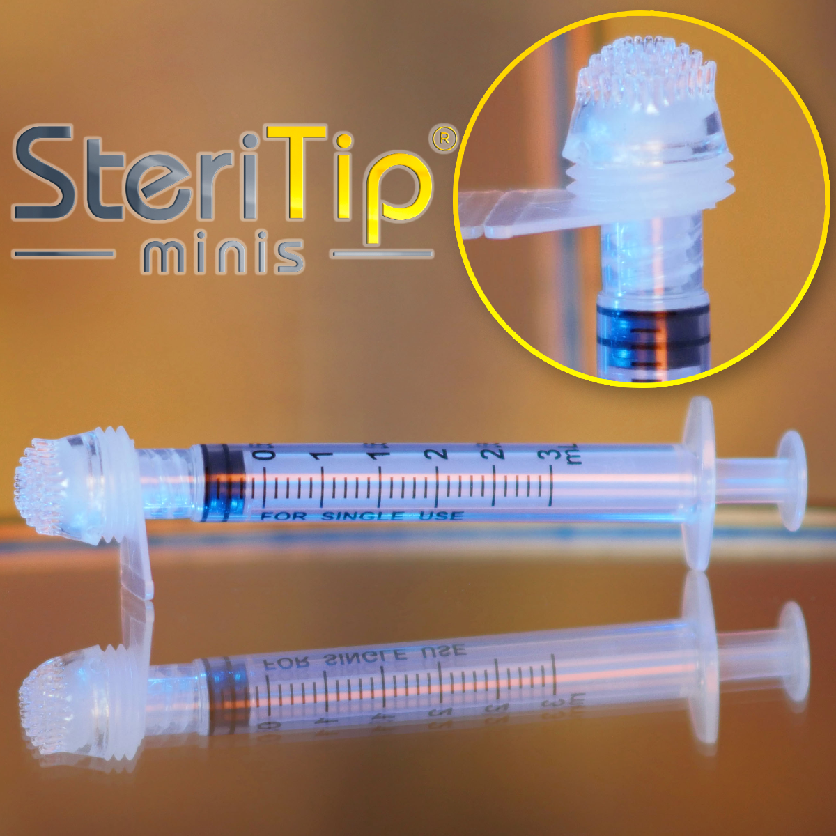 SkinStylus SteriTip Mini Non-Absorbant Soft Thermoplastic Luer Skin Serum Applicators 15pk