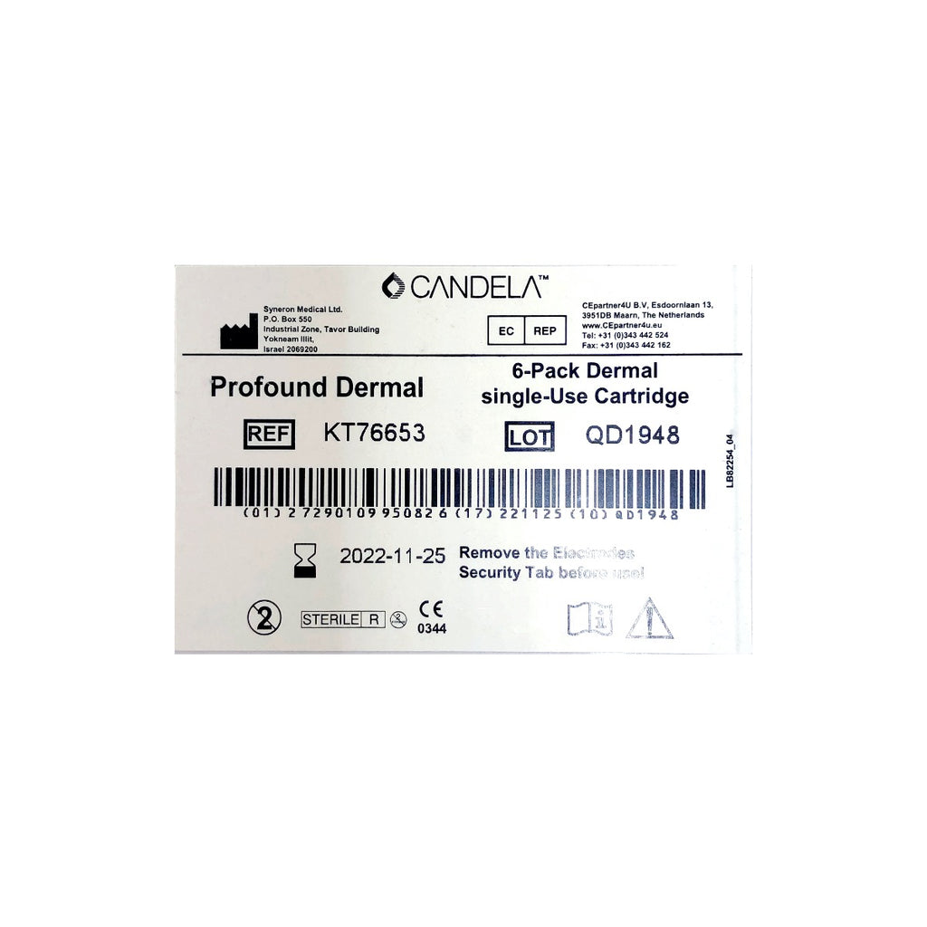Syneron Candela Profound Dermal Microneedling Cartridge RF Exp 2022 - 6 Pack