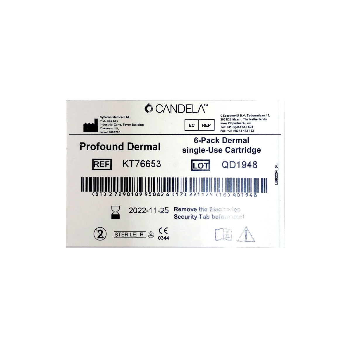 Syneron Candela Profound Dermal Microneedling Cartridge RF Exp 2022 - 6 Pack