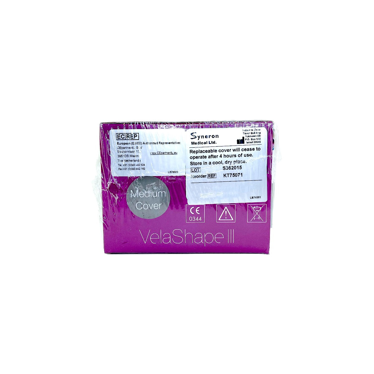 Syneron VelaShape III VContour Applicator Medium Disposable Cover KT75071 - 5 Pack