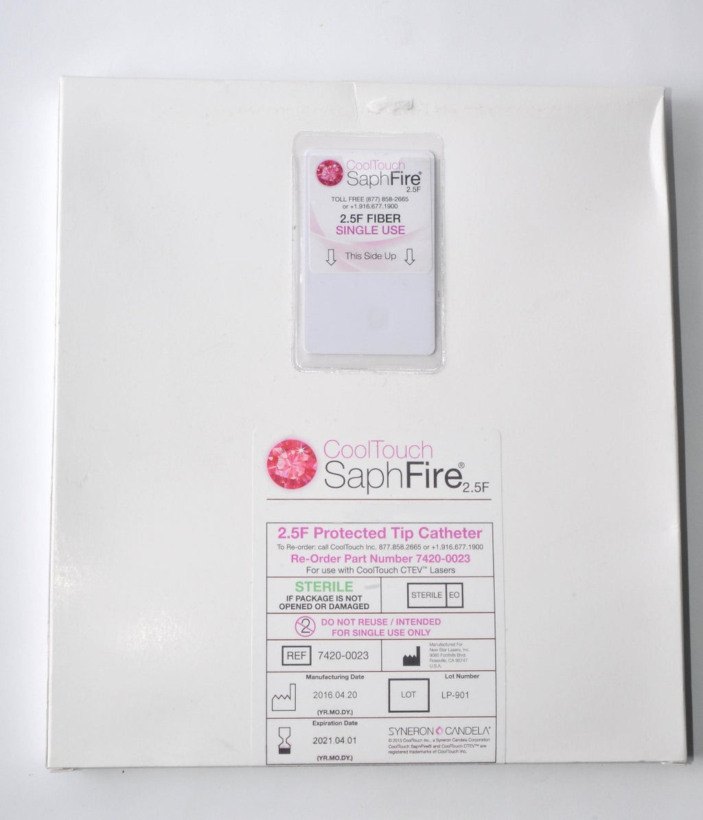 Syneron CoolTouch SaphFire 2.5F CTEV Lasers Protected Tip Catheter 7420-0023