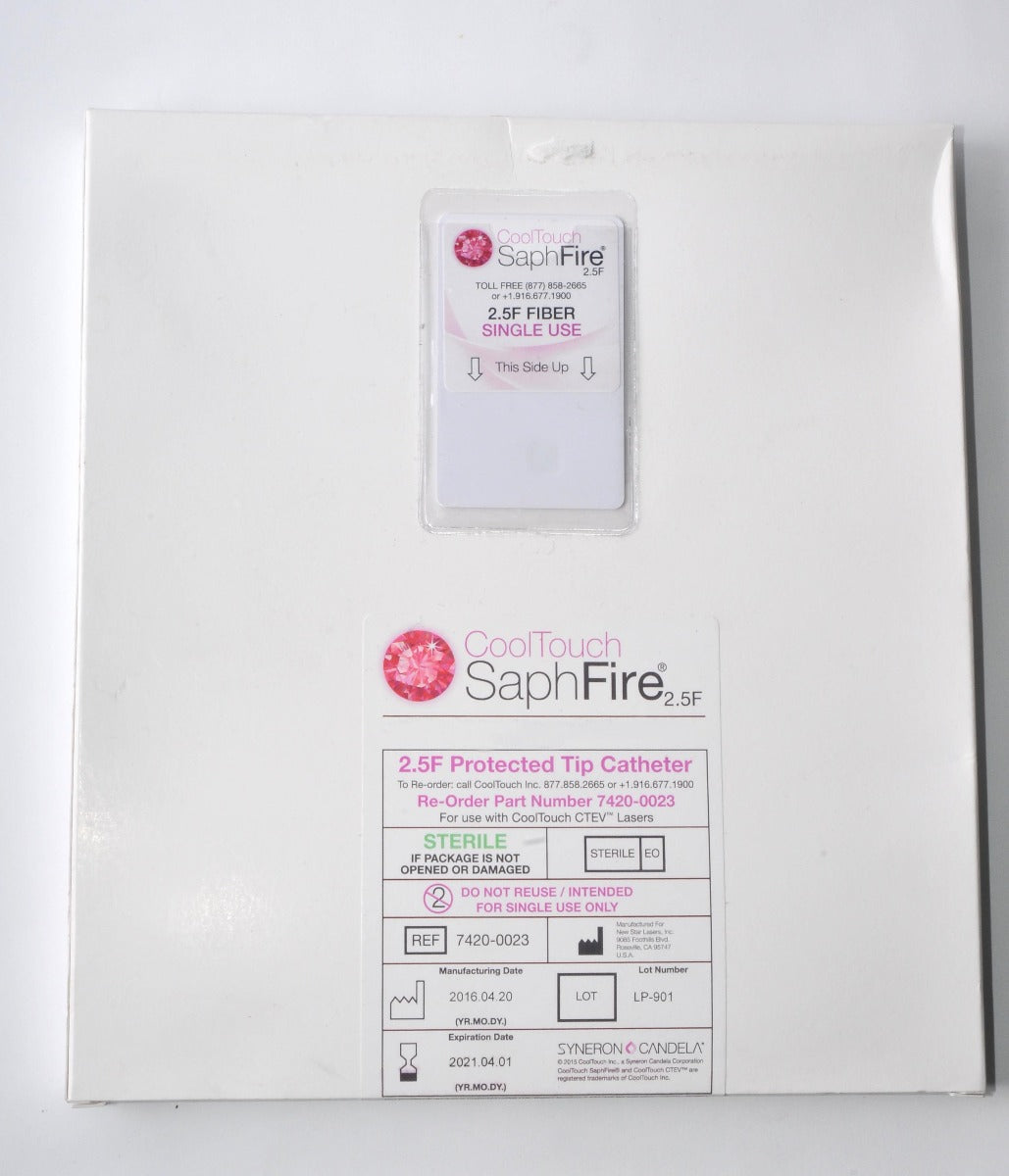Syneron CoolTouch SaphFire 2.5F CTEV Lasers Protected Tip Catheter 7420-0023