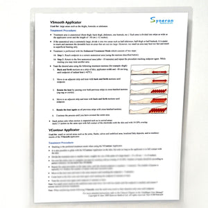 Syneron VelaShape Vsmooth Vcontour Applicator Quick Reference Guide PB70441EN