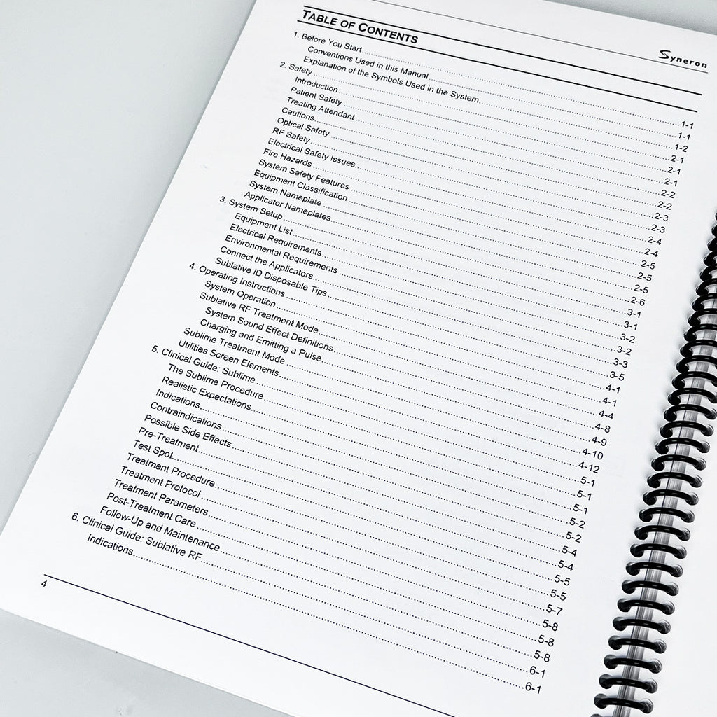 Syneron Candela eTWO eMatrix User Manual PB75533EN-NA