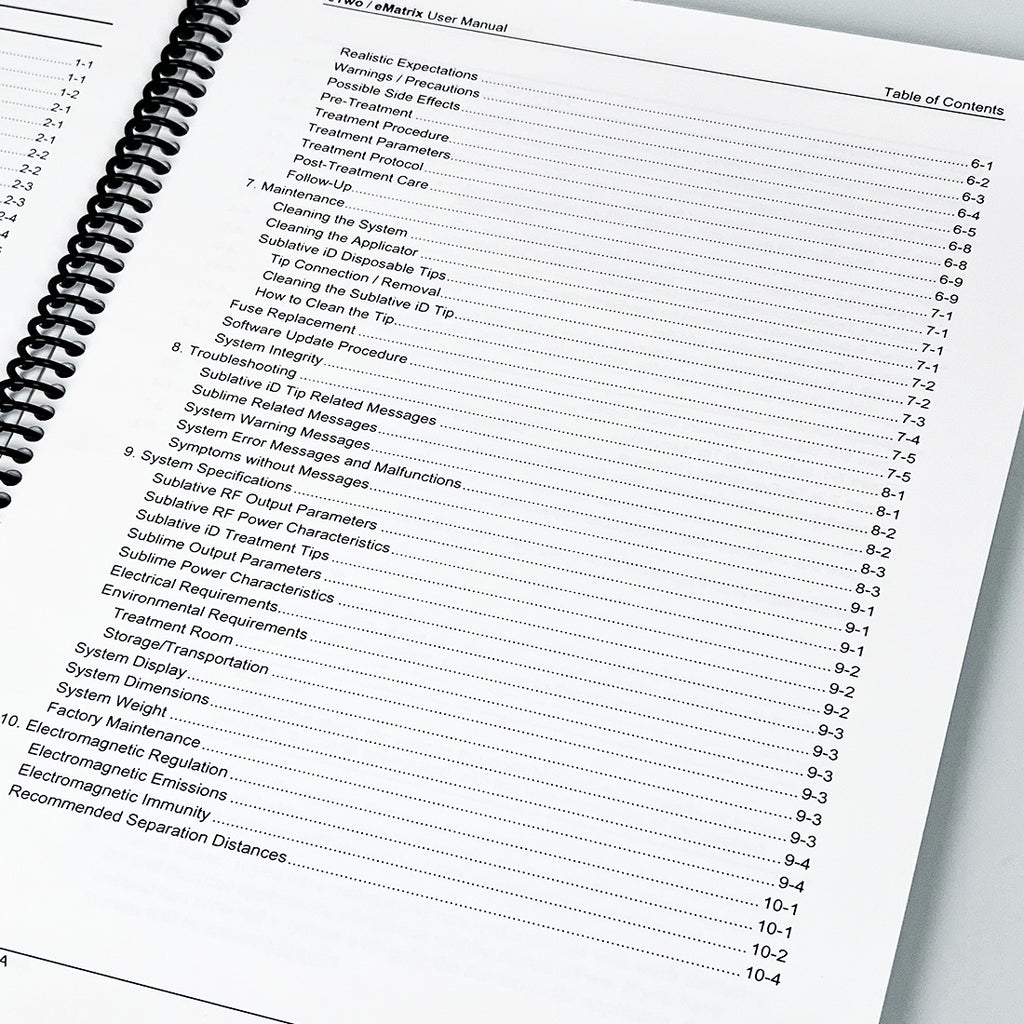 Syneron Candela eTWO eMatrix User Manual PB75533EN-NA