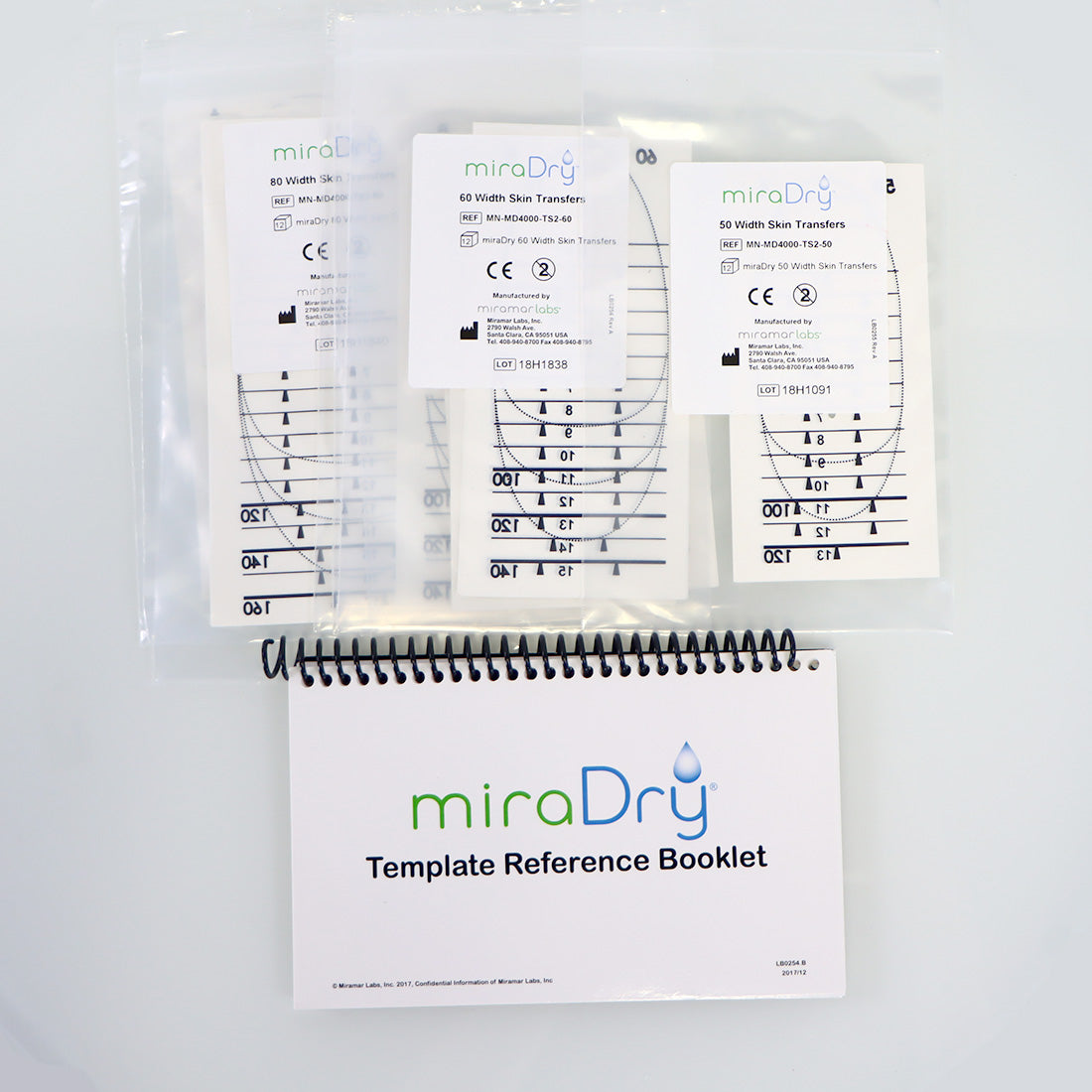 miraDry Miramarlabs MD4000-TS2 Template Reference System Kit Booklet Book