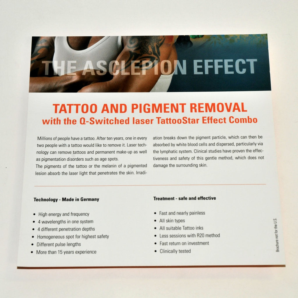 The ASCLEPION EFFECT Laser TATTOO PIGMENT REMOVAL Q-Switched TattooStar Brochure