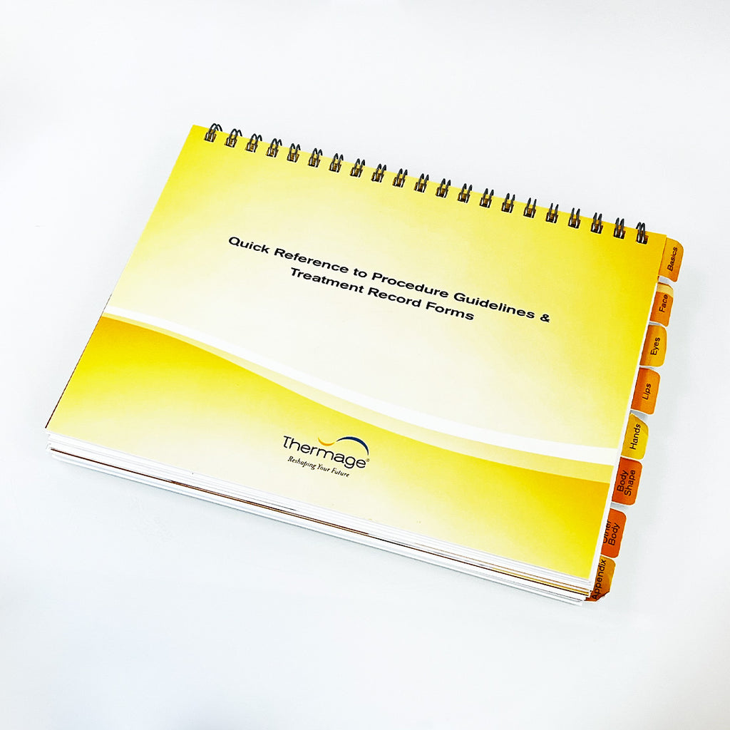 Thermage ThermaCool NXT Quick Reference Procedure Guidelines & Record Forms Book