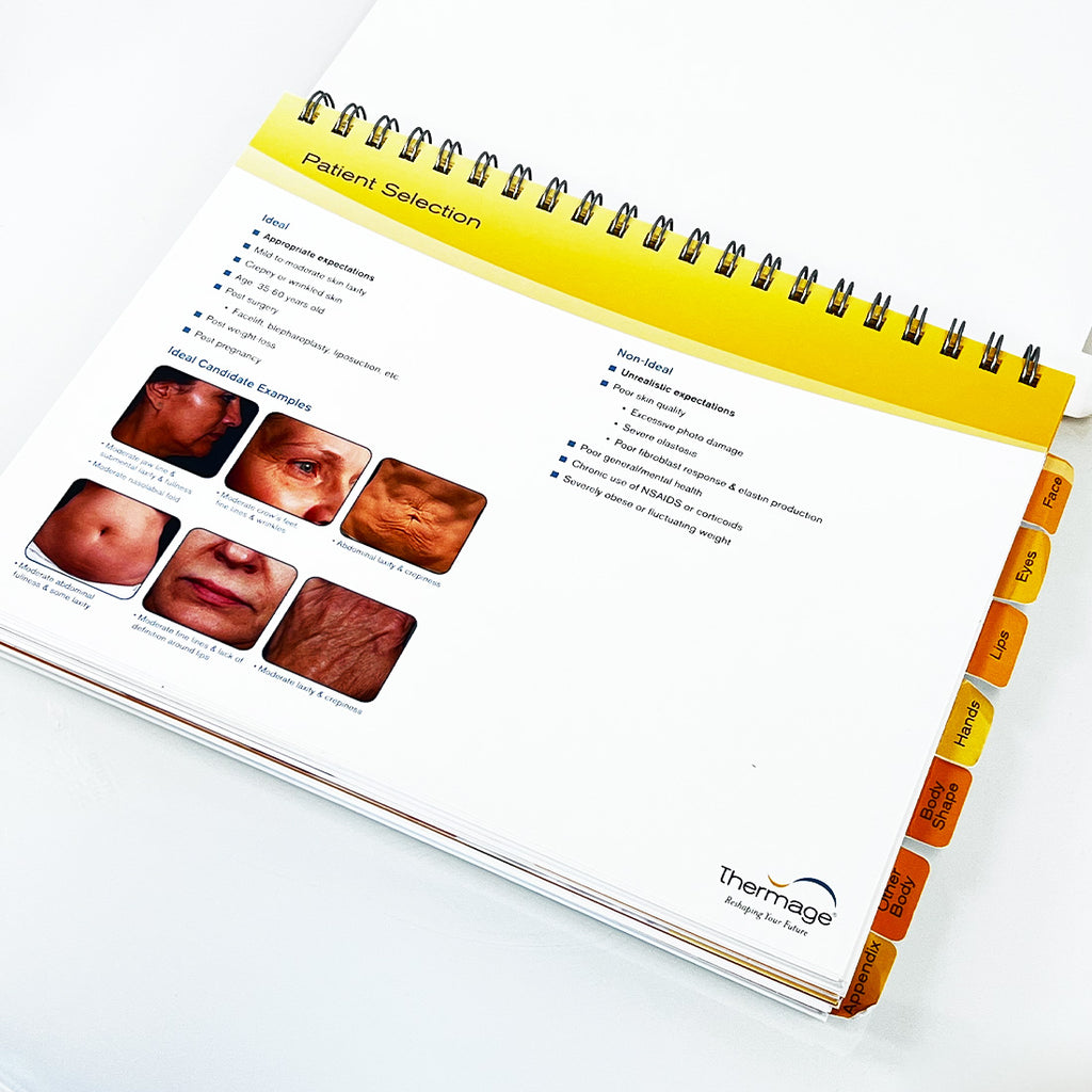 Thermage ThermaCool NXT Quick Reference Procedure Guidelines & Record Forms Book